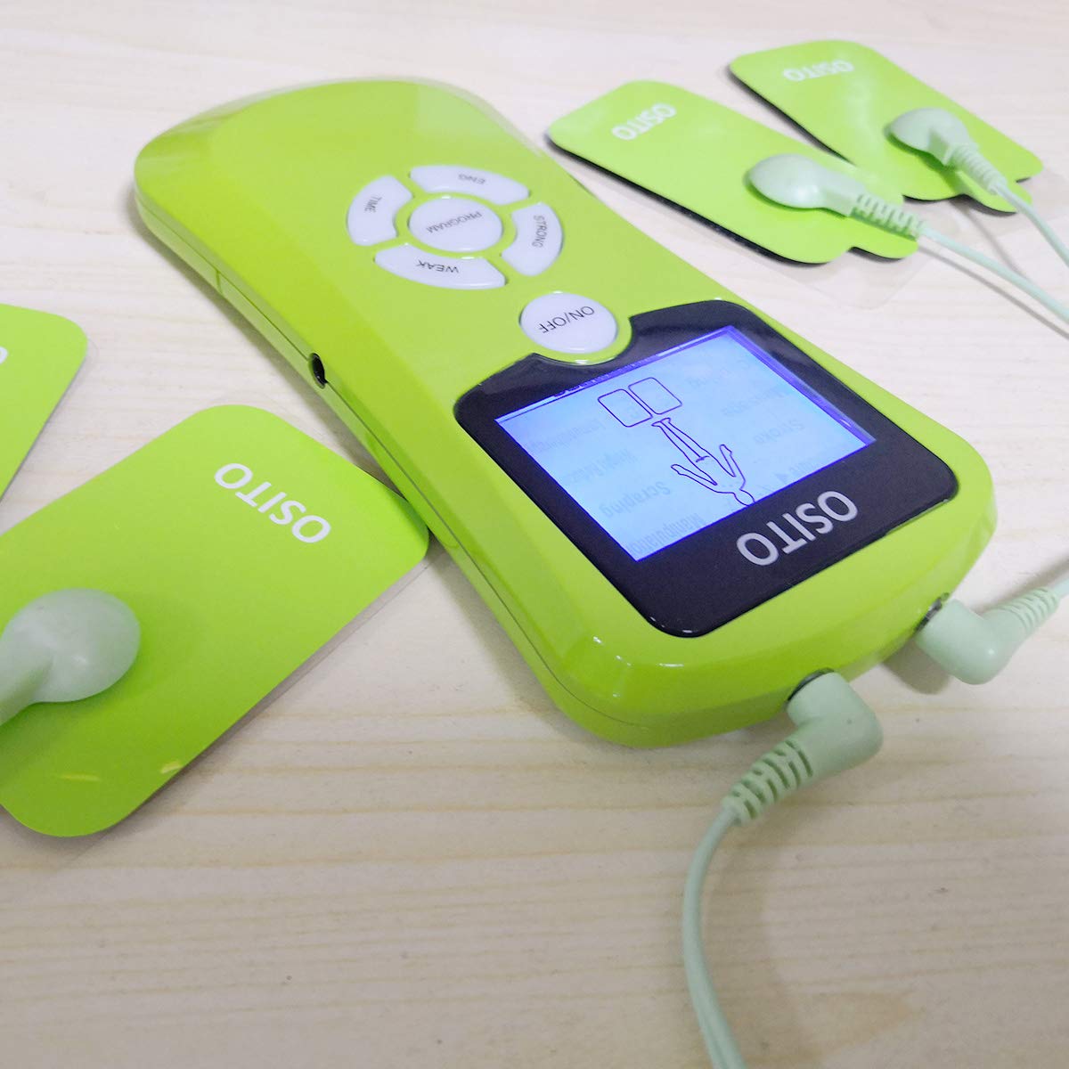 Dual Channel TENS Machine Muscle Stimulators with 9 Modes and 15 Levels and 4 Gel Pads for Pain Relief