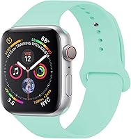 YANCH Compatible Apple Watch Band 38mm 42mm 40mm 44mm, Soft Silicone Sport Band Replacement Wrist Strap Compatible iWatch Series 4/3/2/1, Nike+,Sport,Edition,S/M M/L Size