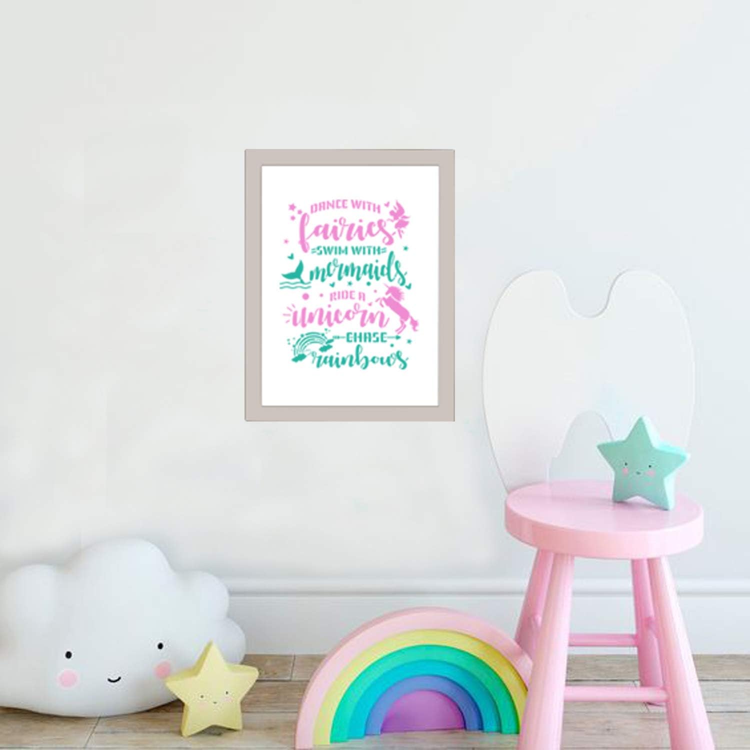CrafTreat Reusable Quote Stencils for Painting on Wood Canvas, Fabric and Wall, Chase Rainbows -A4 (8.3 x 11.7 Inch) - Image 3