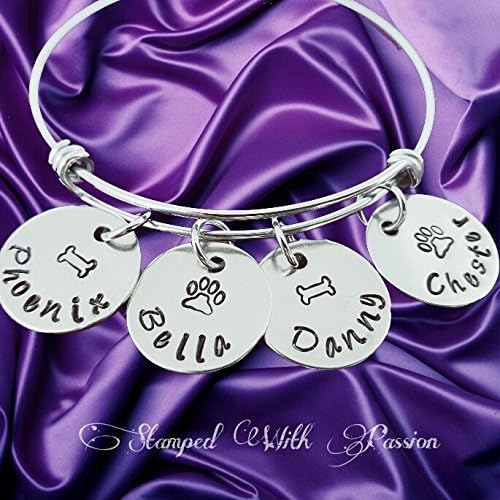 Dog Charm Bracelet - Paw Print Jewelry- Dog Lovers Bracelet- Dog Owner Bangle -Perfect Gift for Dog Lovers - Cat owner Bracelet - Cat lovers bangle