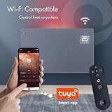 Devola Designer WiFi Glass Panel Heater 2500W with Timer Thermostat Remote view 4