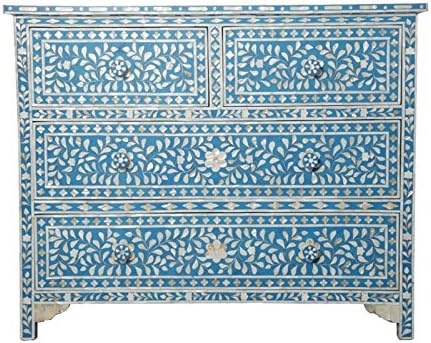 Amazon Com Turquoise Mother Of Pearl Chest Of Drawers Kitchen