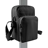 JACZZO Magnetic Gym Bag,Crossbody Bag For Women And Men, Small Gym Bag,Gym Accessories,Gym Gifts, Two-Layer Space (Black)