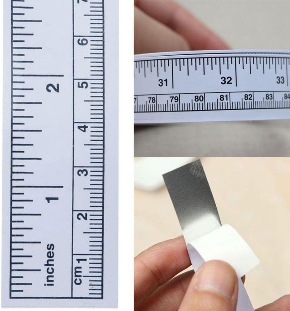 59 inch/150cm Self Adhesive Measure Tape, Vinyl Self Adhesive Rulers
