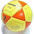 MIKASA FT5 Foot Volley Soccer Ball Size 5, Orange-Yellow