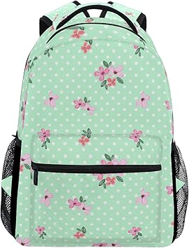 pink floral backpack