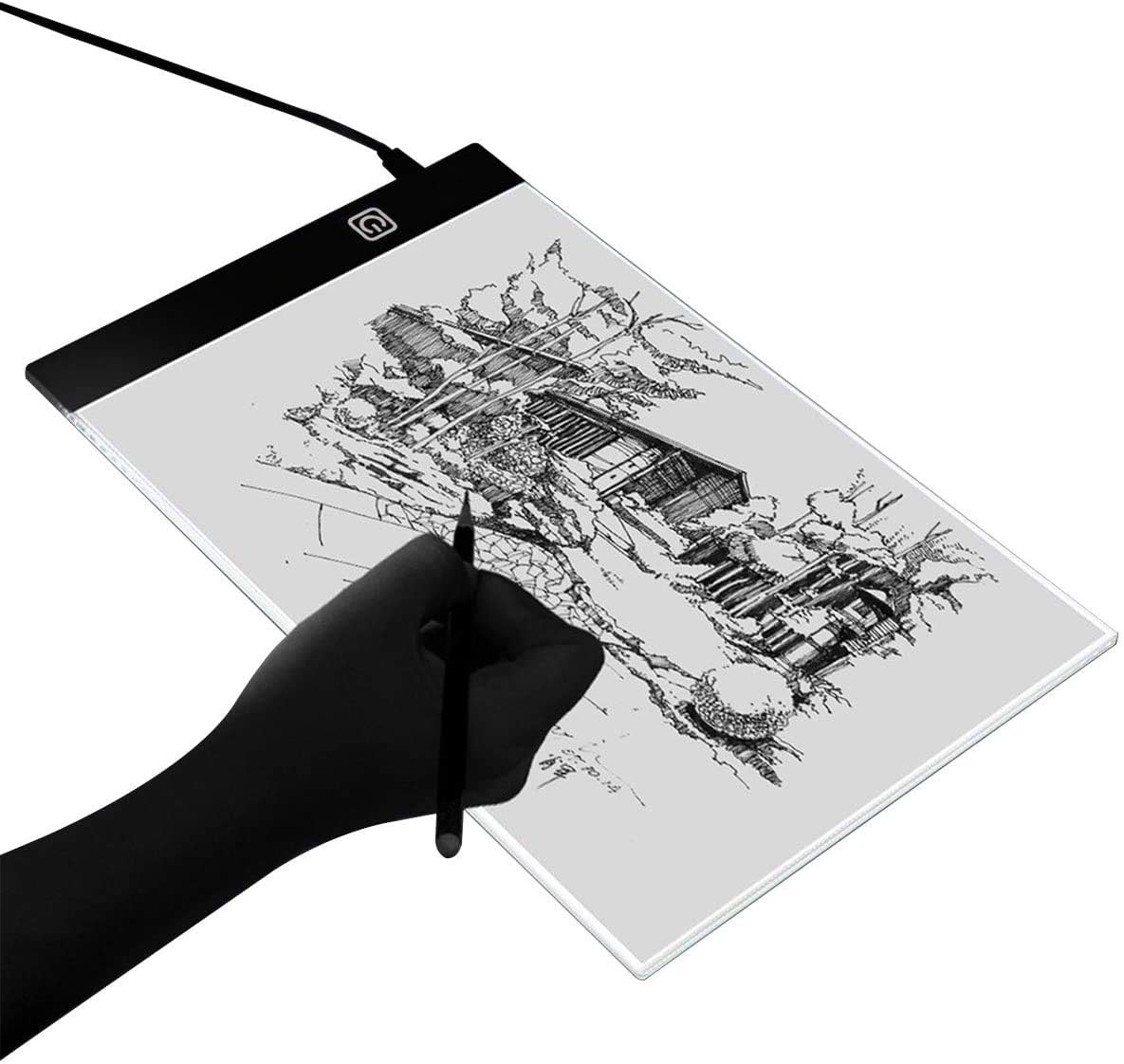 A4 LED Lightbox, Wayin Copy Board Super Thin Drawing Copy Tracing Light