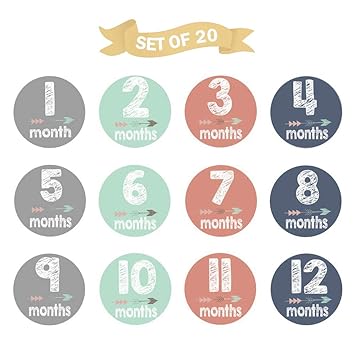 Amazon.com: Baby Monthly Milestone Stickers - Best Baby Shower ... Amazon.com: Baby Monthly Milestone Stickers - Best Baby Shower ...