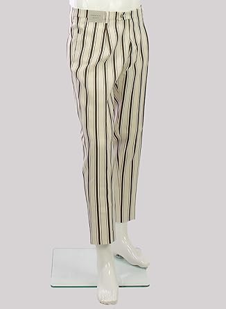 Amazon Berwich ベルウィッチ メンズ コットンリネン ストライプ柄