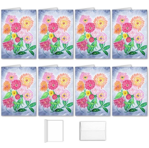 Lovely 88 Zinnia Greeting Card