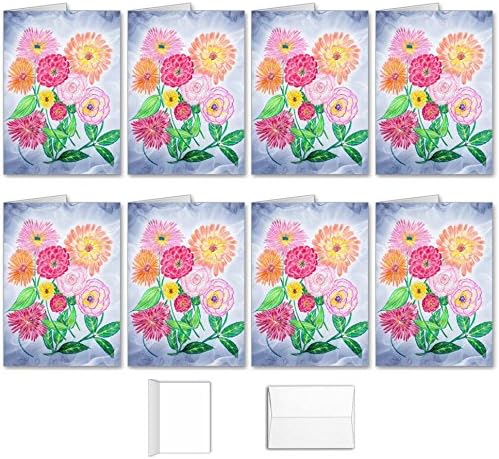 Floral Flower Greeting Note Cards