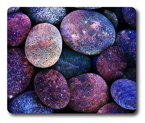 Ice Rabbit Rectangle Mouse Pad Purple Beach Stone Customized Eco Friendly Gaming Rubber Mouse Mat