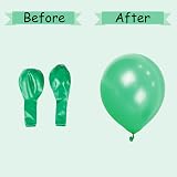 SHATCHI Green Balloons 10 Pack 12 Inch Thick Latex Biodegradable view 7