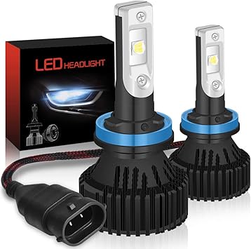katur h11 h9 h8 led headlights bulbs super bright cree chips 16000lm waterproof all in one led headlight conversion kit 60w 6500k xenon white