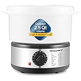 Elite Gourmet EST250 2.5 Quart Electric Compact Mini Food Vegetable Steamer, 400W with BPA-Free Tray, Auto Shut-off 60-min Ti