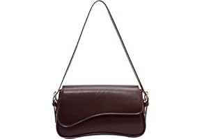 feujury Shoulder Bag for women Y2K Crossbody Vegan Leather Purse Straps Retro Clutch Hobo Hadbags with 2 Removable