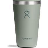Hydro Flask All Around Tumbler Press-In Lid, Insulated Travel Mug, Stainless Steel Coffee Cup 16 Oz Agave Green