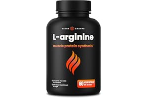 L Arginine Supplement with L Citrulline | 5-in-1 Nitric Oxide Supplement | L-Arginine Powder Enhanced with Grape Seed & Ginge