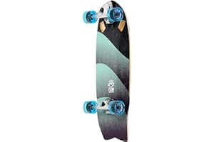 Flow Surf Skates Cruiser - 29"x10" 7-Ply North American Maple Deck, Carving Truck, Fully Assembled, Supports up to 275 lbs for Surf-Like Carving