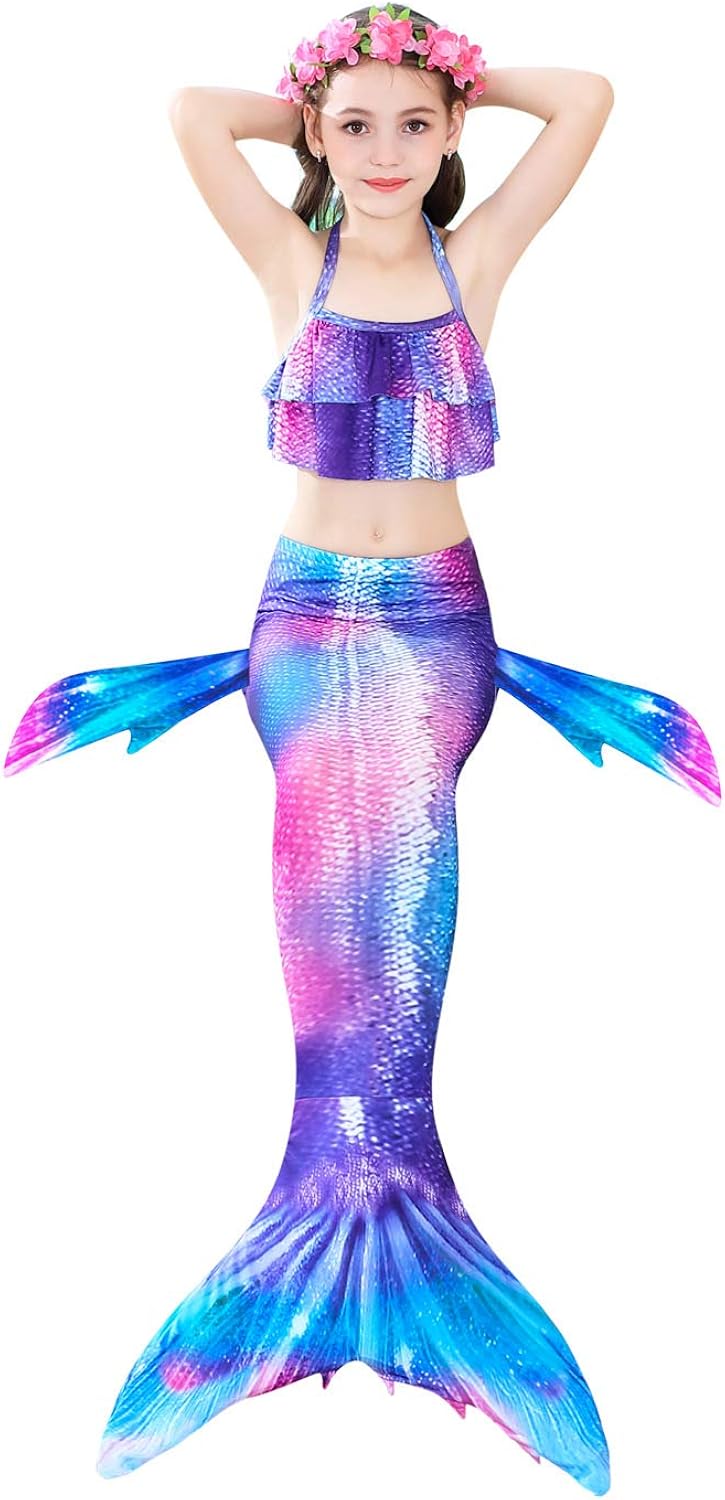 Cola Sirena Niña Para Niu00f1as Para Nadar Para Niu00f1as De