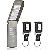 Garage Door Keypad with 2 Garage Door Opener Remote Compatible with Craftsman/Chamberlain/LiftMaster Garage Door Opener with 