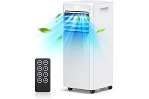 Loorow 10000 BTU Portable Air Conditioners Cool up to 400 Sq.Ft, 4-in-1 Portable ac Unit, Dehumidifier and Fan with Remote Control, 24H Timer, Sleep Mode, LED Display, Window Kit Included