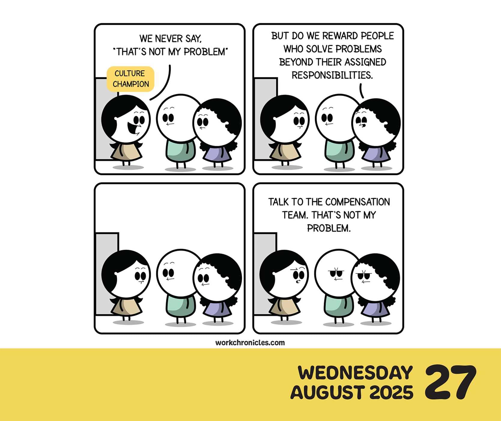 Work Chronicles 2025 Day-to-Day Calendar