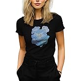 MARSVOVO Summer Oversized Tshirt for Women Cotton Loose Fit Casual Graphic Tees Basic Crewneck Short Sleeve Cute Tshirt