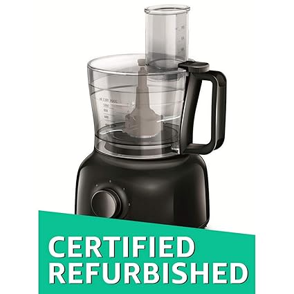 (Certified REFURBISHED) Philips Daily Collection HR7629/90 650-Watt Mini Food Processor (Black)