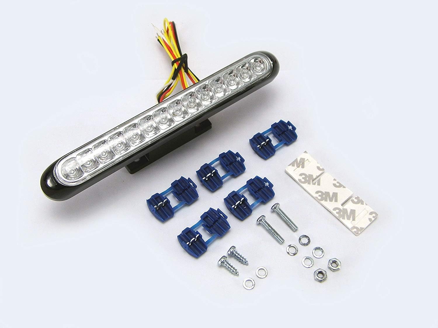 Alchemy Parts Multifunction LED Rear Stop Tail Light with Integrated Indicators Turn Signals, Black Finish, One (single) - Image 3