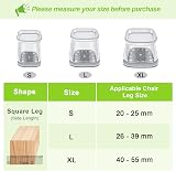 GICUNK 32Pcs Chair Leg Protectors Large 26-39mm Silicone Floor Sliders view 3
