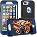 iPhone 8 Plus Case,iPhone 7 Plus Case,iPhone 6s Plus Case,FOGEEK Belt-Clip Protective Heavy Duty Kickstand [Shockproof] Cover Compatible for iPhone 8/7/6/6s Plus(Black and Blue)
