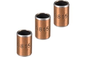 Kozelo 3pcs Sleeve Bearings - [8x10x15mm] Plain Bearing Wrapped Oilless Bushings for Industrial Equipment