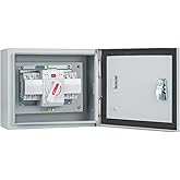 125 Amp 3P Dual Power Automatic Transfer Switch, 120/240V Generator Changeover Switch, with Metal Electrical Box for Outdoor and Indoor