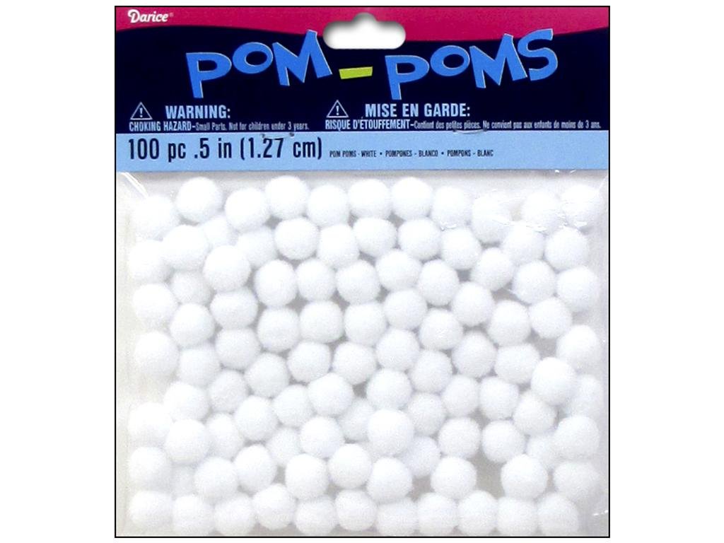Amazon.de PomPoms .5" 100/PkgWhite