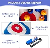 Lotvic Tabletop Curling Game Compact Family Quick Set-Up Travel view 4