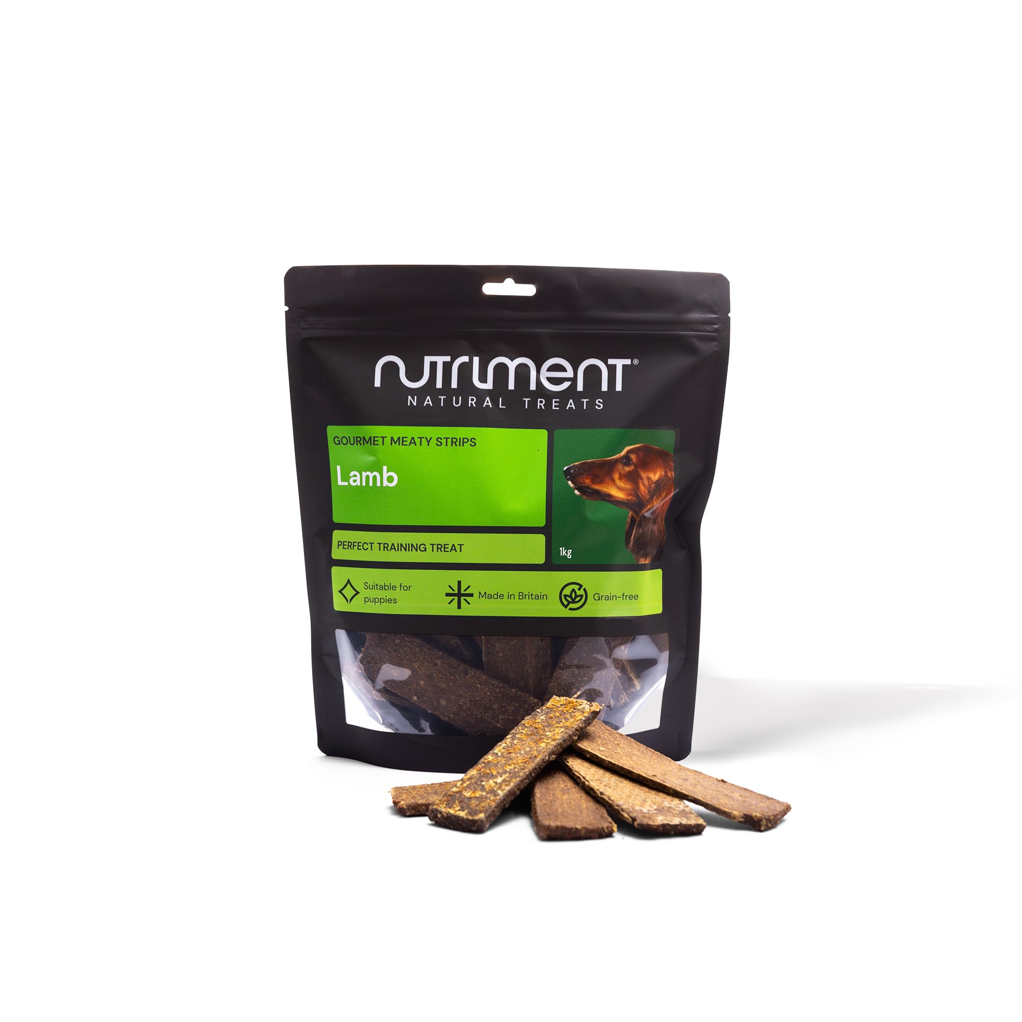 Natural Treats Gourmet Chicken & Lamb Meaty Strips (1kg) British Made Grain Free Natural Air Dried Dog Chew Treats