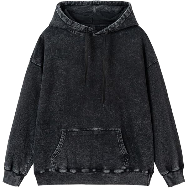 Amazon.com: MAVQX UNISEX Pullover Oversized Acid Wash Hoodie
