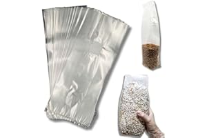 Unicorn 3T Mushroom Spawn Bag | 0.2μm Micron Filter Patch | 25 pcs | Autoclavable & Pressure Cooker Safe | Most Durable Bags 