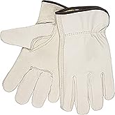 MCR Safety Full Leather Cow Grain Gloves, X-Large, 1 Pair