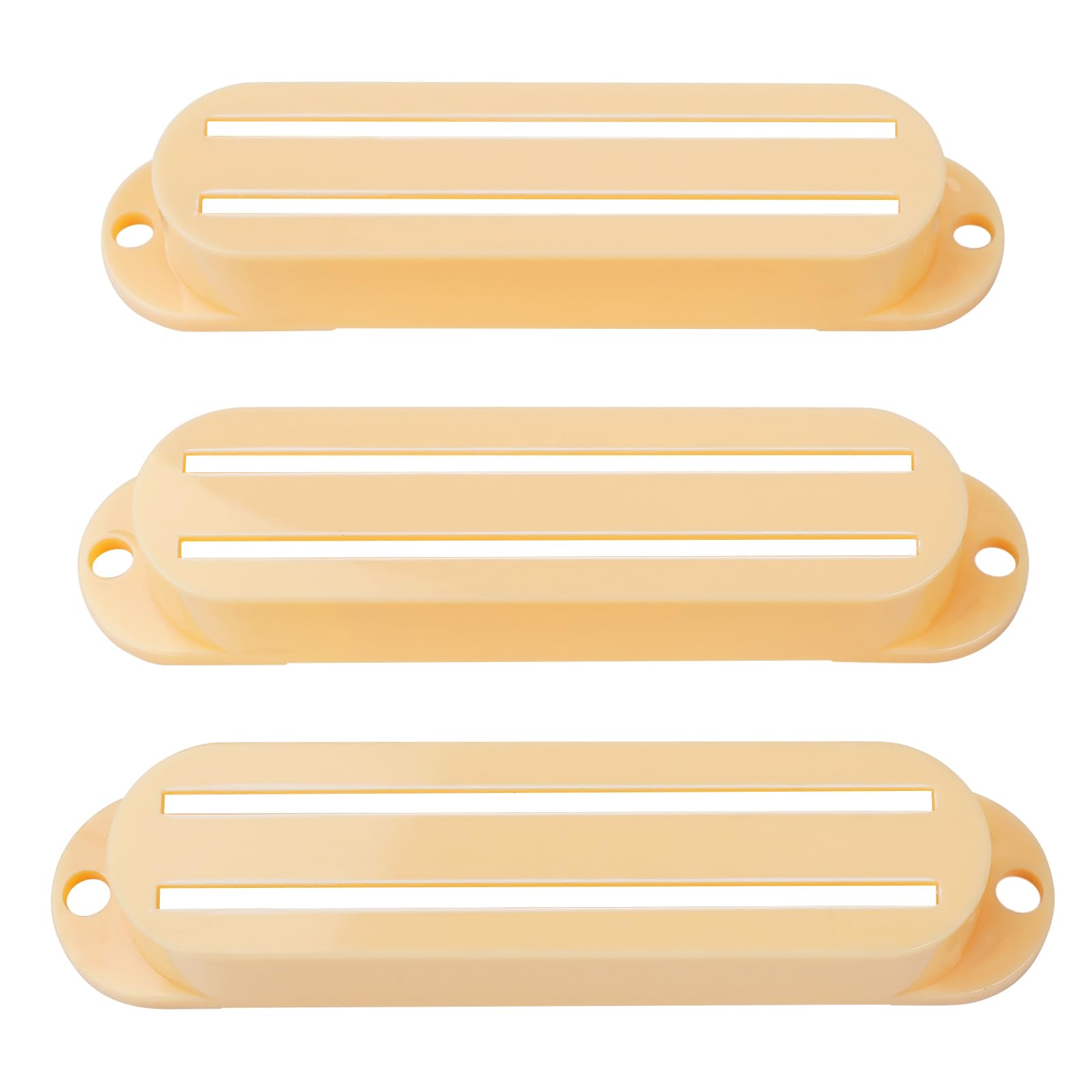 Banworks Electric Guitar Pickup Covers Dual-Coil Hot Rail Pickup Cover Mini Humbucker Cover Frame for Strat Guitars Pack of 3 JT/SYQG-05 Cream