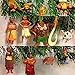 Disney Moana Movie Deluxe Mini Ornament Set with 12 Figures Included Moana, Maui, Pua, Heihei, Tui, Sina, Gramma Tala, Shark and More!