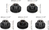 DMiotech M1 8mm Steel Pinion Gear Set 23T-27T for RC Car Brushed/Brushless Motor view 2