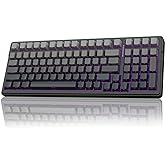 AULA F99 Wireless Mechanical Keyboard,Gasket Structure Hot Swappable Custom Keyboard,RGB Backlit,Creamy Sound,Side Printed PBT Keycaps,2.4GHz/USB-C/BT5.0 Computer Gaming Keyboards