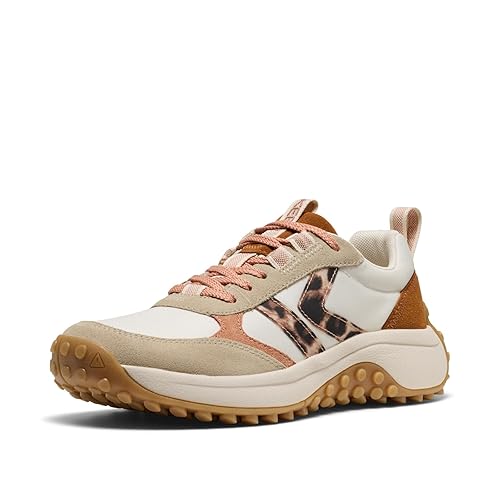 KEEN Women's KS86 Comfortable Durable Retro Style Sneakers, Birch/Cork, 5
