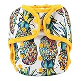 One Size Cloth Diaper Cover Snap with Double Gusset (Pineapple)