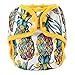 One Size Cloth Diaper Cover Snap with Double Gusset (Pineapple)