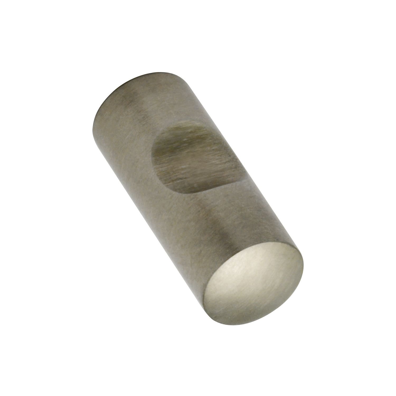 Technik Team MK.15310.20 Subra Furniture Knob Round with Recessed Handle Diameter 10 mm Depth 24 mm Brushed Stainless Steel Silver