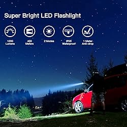 PEETPEN Rechargeable Tactical Flashlight High