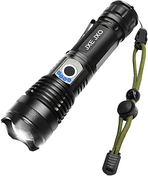 Amazon 最新版 Jxe Jxo 懐中電灯 超高輝度3000ルーメン Cree Xhp50 Led 強力 軍用 最強 Usb充電式 モバイルバッテリー ライトズーム式 5モード調光 リチウム電池が適用 軽量小型 明るい アルミニウム合金ボディー ハンディライトィ フラッシュライト Led